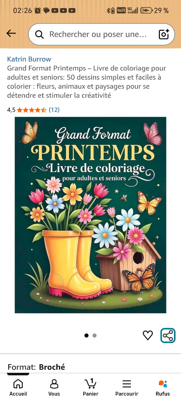 Couverture de Grand Format Printemps, Katrin Burrow